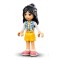 Liann with Light Royal Blue Vest and Flame Yellowish Orange Shorts Minifigure