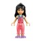 Friends Liann in Vibrant Coral Overalls Minifigure
