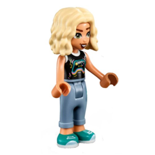 Friends Nova with Black and White Shirt and Video Game Controller Minifigure