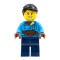 Woman with Dark Azur Jacket Minifigure