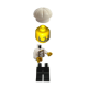 Male Chef with Flame Yellowish Orange Jacket and Dragon on Back Minifigure