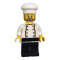 Male Chef with Flame Yellowish Orange Jacket and Dragon on Back Minifigure Male Chef with Flame Yellowish Orange Jacket and Dragon on Back Minifigure
