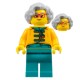 Female Flower Seller with Tang Jacket and Glasses Minifigure