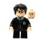 Harry Potter with Black Slytherin Robe (Gregory Goyle Transformation) Minifigure