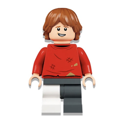 Ron Weasley with Red Sweater and Leg Cast Minifigure