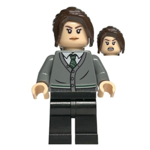 Pansy Parkinson with Slytherin Cardigan Sweater Minifigure