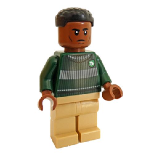 Blaise Zabini with Earth Green Slytherin Quidditch Sweater Minifigure