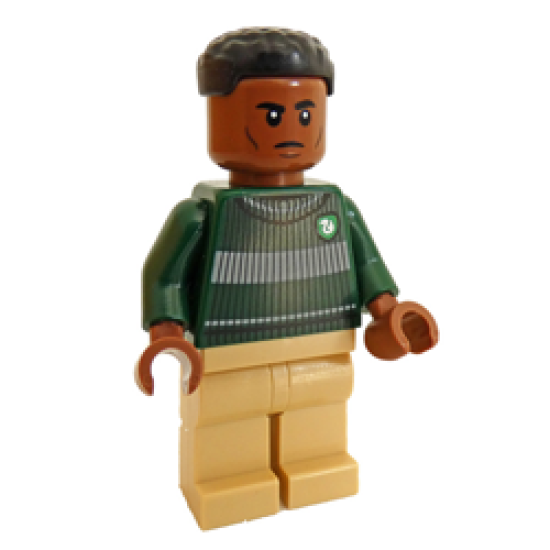 Blaise Zabini with Earth Green Slytherin Quidditch Sweater Minifigure