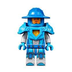 Royal Soldier / King's Guard with Blue Helmet with Broad Brim and Dark Azur Armor Minifigure