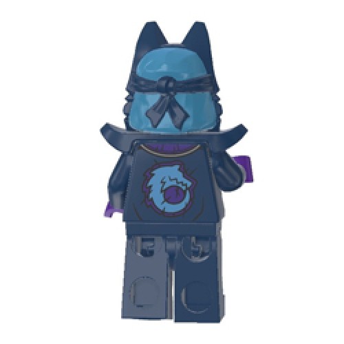 Wolf Mask Claw Warrior with Earth Blue and Dark Azur Mask Minifigure