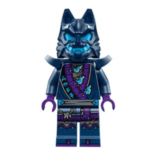 Wolf Mask Claw Warrior with Earth Blue and Dark Azur Mask Minifigure