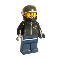 Lamborghini Countach Driver Minifigure