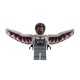Falcon with Medium Stone Grey and Dark Red Wings Minifigure