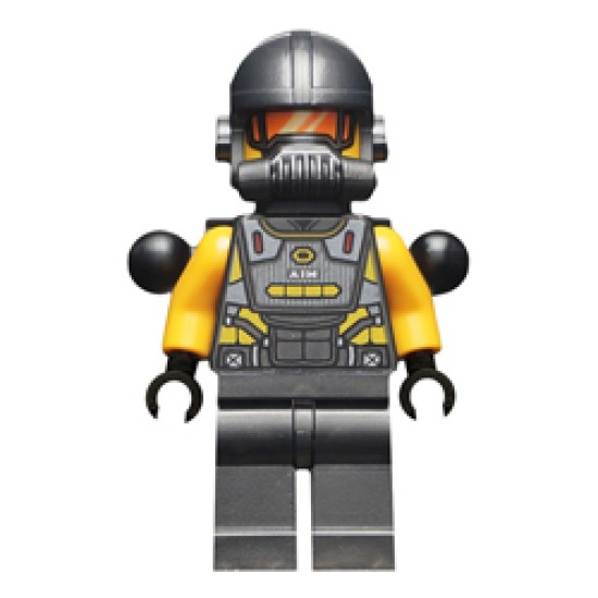 AIM Agent - Backpack and Pins with Tow Ball Minifigure