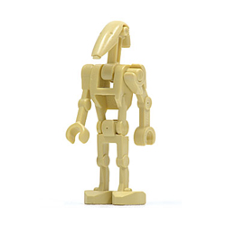 Brick Yellow Battle Droid with 1 Angled Arm and 1 Straight Arm Minifigure