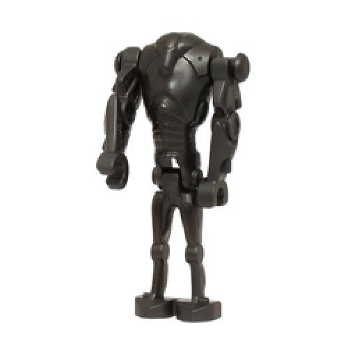 Titanium Metallic Super Battle Droid with Narrow Head and Chest Light Indent Minifigure